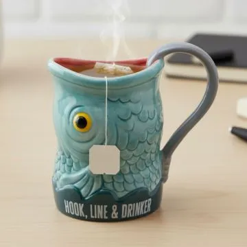 Hook, Line & Drinker Fishing Mug 18oz