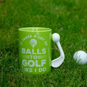 It Takes a Lot of Balls to Golf Like I Do Golf Mug 18Oz