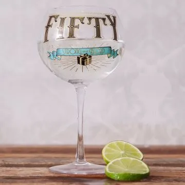 Gin Prohibition Glass - Age 50