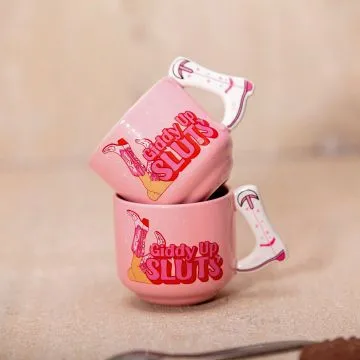 Giddy Up Sluts 4 oz. Espresso Mug Set 