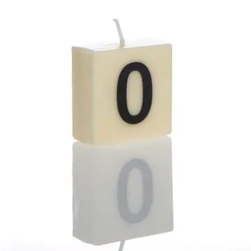 "0" Numbered Candle