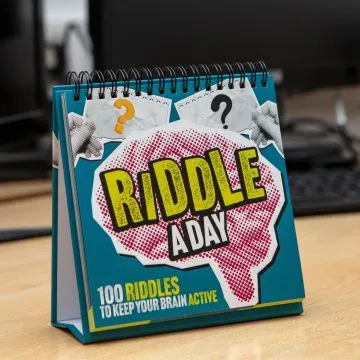 Riddle a Day Desktop Flipbook: 100 Riddles to Keep Your Brain Active