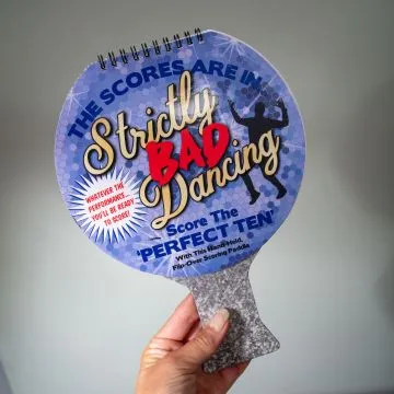 Strictly Bad Dancing Scoring Paddle - Score The Perfect Ten